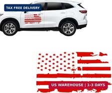 23.6''x11.8'' Distressed American Flag Sticker for Car Door, Graphic USA US Flag