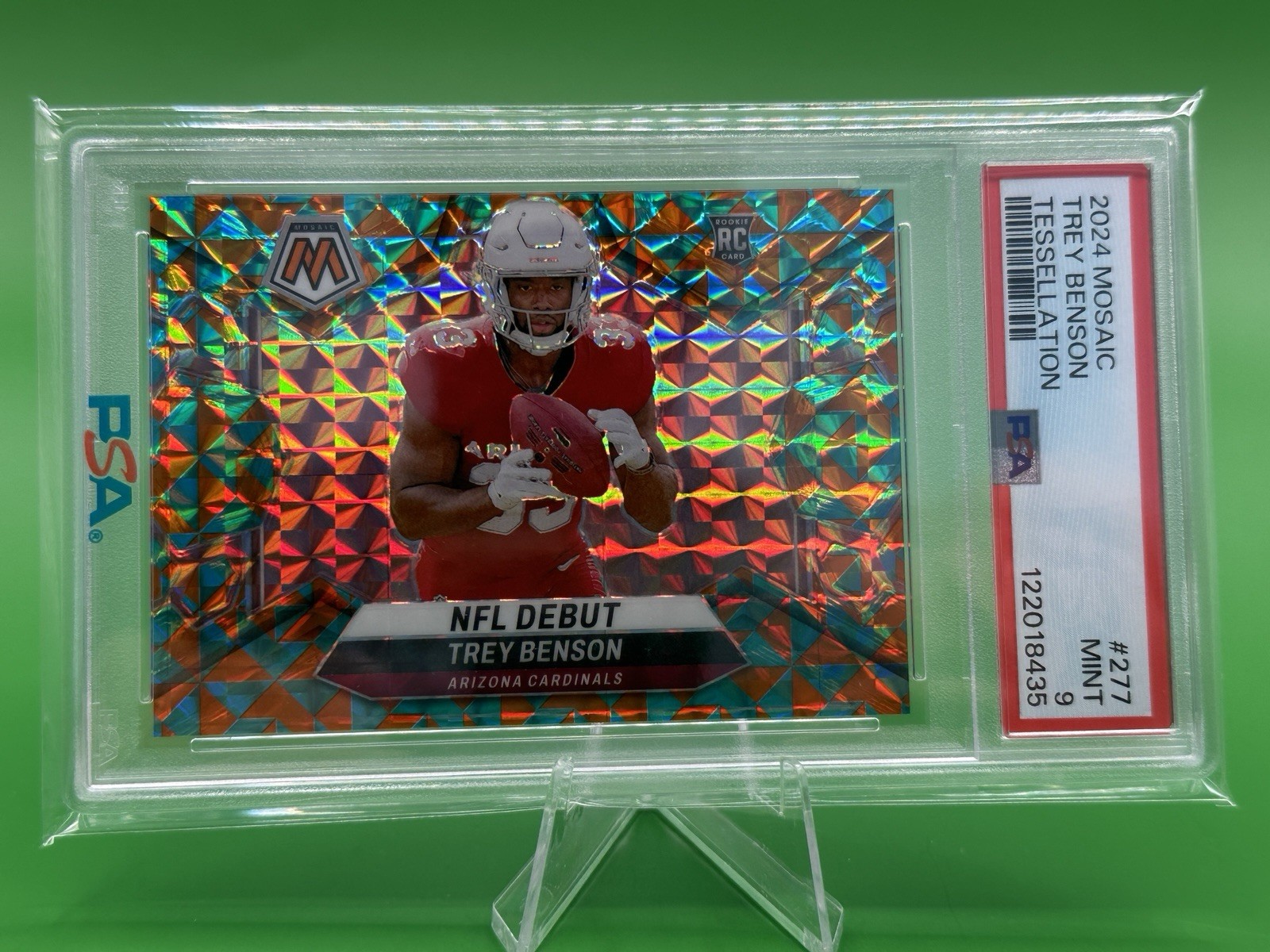 2024 Panini Mosaic Trey Benson /15 SSP * Tessellation * RC Debut Rookie 02/15