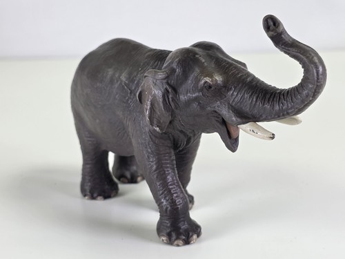 Schleich Germany Elephant Figure with Trunk Up - Picture 2 of 9