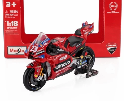 1/18 MAISTO - DUCATI | DESMOSEDICI GP24 TEAM LENOVO N 23 MOTOGP SEASON 2024 ENEA - Foto 1 di 1