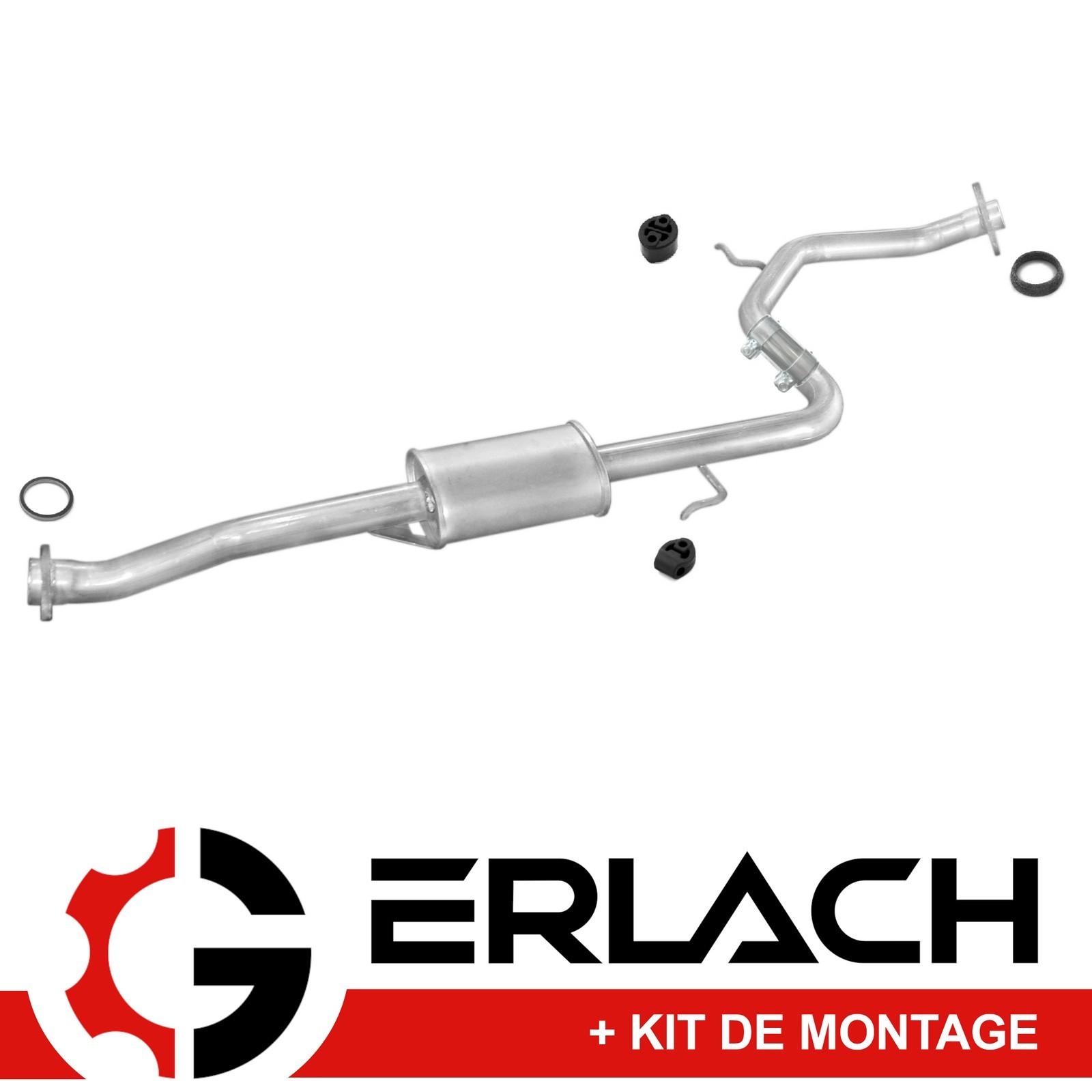 Silencieux intermédiaire Mazda 323 F V BA 1.8 16V - Pot d'échappement en acier