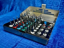 Dental Implant 45 Integral Stopper Drills with Drivers and Keys Complete Kit