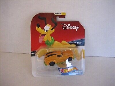 Mattel Hot Wheels Character Cars Disney Pluto Series 5 1/6 Yellow Car Age3 NWIP for sale online