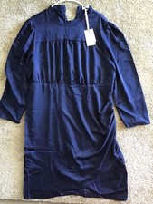 Jasambac Navy Blue Long Sleeve Dress Size 18 Floral Print