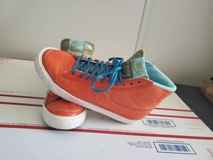 2010 Nike Blazer Mid 09' para mujer naranja y azul 375573-801 Talla 8.5  Raro A5 | eBay