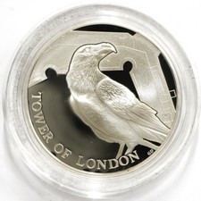 2019 Tower of London The Legend of the Ravens 5 Pound .925 Sterling Silver Proof