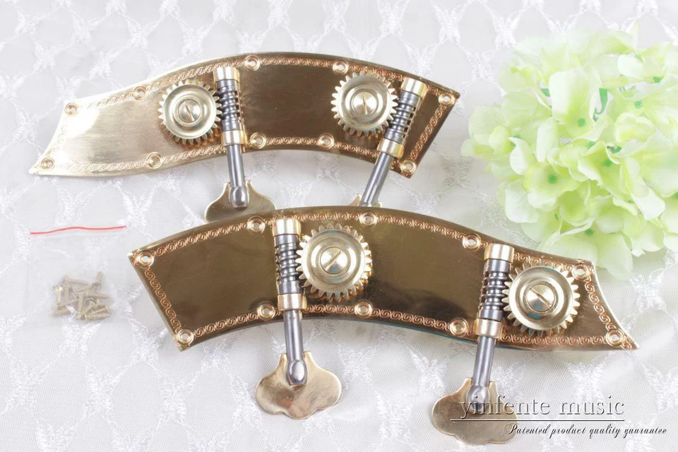 Advanced 3/4 4/4 Upright Double Bass Peg String Winder Peg Brass Tuners - Image 4 of 4