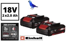 Einhell Power X-Change PXC Battery TWIN PACK 18V 2.0 Ah Li-Ion Batteries 4511488