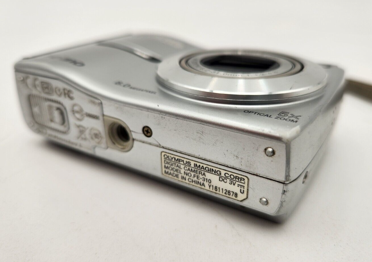 Olympus FE-310 8.0MP Compact Digital Camera Silver Tested | eBay