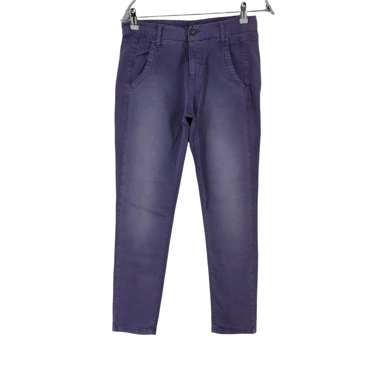 UNITED COLORS OF BENETTON Women Purple Boyfriend Fit Jeans Size EU