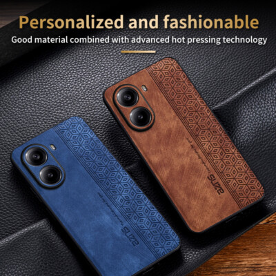For Xiaomi Redmi Turbo 4, Luxury Engraving Retro Leather Soft Back Case  Cover