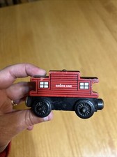 Thomas  Friends Wooden Train SODOR LINE CABOOSE Magnetic Railway Rare