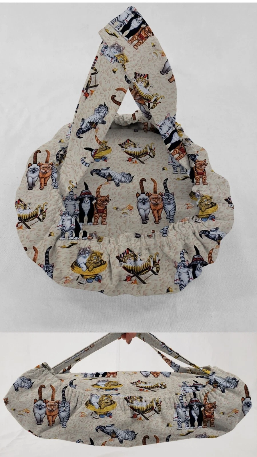 Beach Cats Casserole Baking Pan or Pie Plate Cozy and Carrier