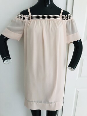Philosophy Kleid,Gr.34,XS/S,Dress,rosa,rose,Trägerkleid,Off-Shoulder