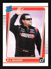 2022 Donruss #26 B.J. McLeod (RC) - B.J. McLeod Motorsports