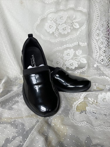 VIONIC Fiona pro slip on black 8.5 slip resistant shoes Vio-grip Professional | eBay