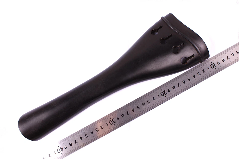 3/4 Doublebass tailpiece 4 String upright Bass tailpiece Natural Ebony Bass Part - Image 2 of 4