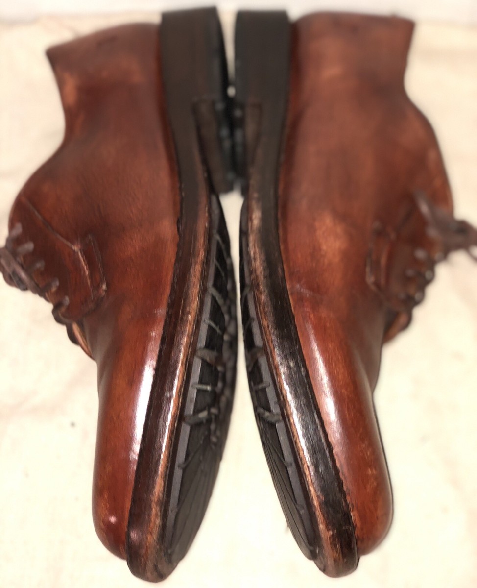Frye Size 9 D Brown Leather Oxfords Mens R4B11 Men main image 4
