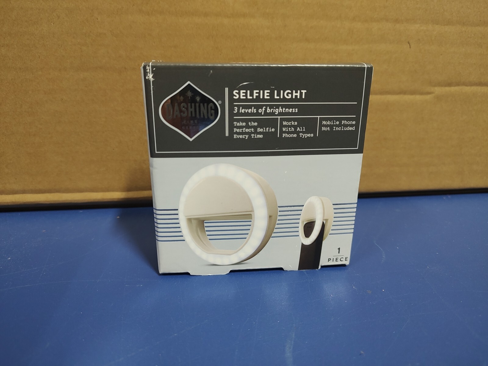 DASHING Clip-On Selfie Ring Light with 3 Brightness Levels for Cell Phones-image