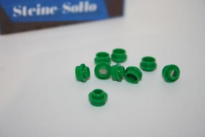 Lego (c) 10x runde Platte - 1x1 - grün - 85861 - green  plate round