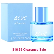 Kenneth Cole Blue EDT Spray Cologne for Men 1.7 oz / 50 ml New in Box