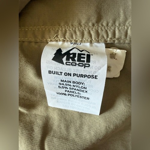REI Co-Op Women’s Tan Sahara Long Sleeve Botton Down Shirt - Size XL - Picture 8 of 10