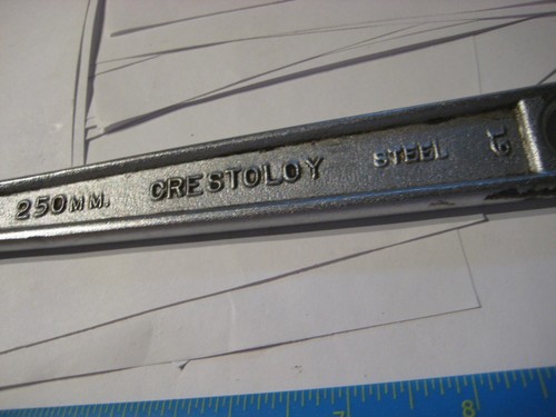 Vintage Crestoloy Adjustable Wrench 10 in 250 mm Crescent Tool Co Jamestown USA - Picture 4 of 8