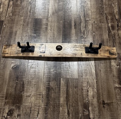 Whiskey Bourbon Barrel Stave Guitar Holder Holds 2 Hanging