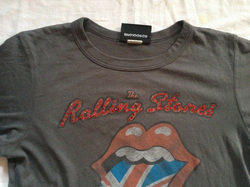 JUNK FOOD ROLLING STONES WOMEN'S T-SHIRT TOP MEDIUM SZ - Picture 2 of 11