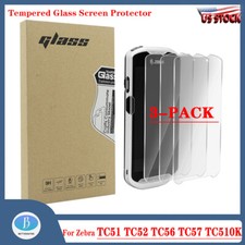 New 3-PACK Tempered Glass Screen Protector for Zebra TC51 TC52 TC56 TC57 TC510K
