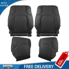 For 05-19 Nissan Frontier Driver Passenger Bottom Top Cloth Seat Cover dark grey