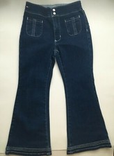NWT Tommy Hilfiger Denim Stretch Slightly Flare Jeans with Snap Zipper 6