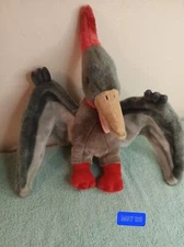 Adventure Planet Pterodactyl Plush Dinosaur Stuffed Prehistoric Animal  Gray 12"