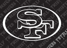 San Francisco 49ers vinyl decal sticker car truck motorcycle nfl football