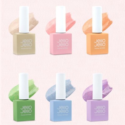 Jello Jello Hug Me Gellack Glitter Gel Nagellack 6 Farben Set K-Beauty