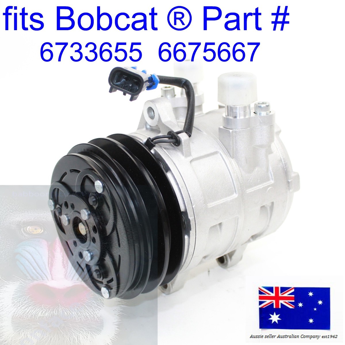 fits Bobcat A/C AC Air Conditioning Compressor 6733655 6675667