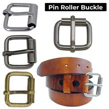 25mm Metal Square Roller Pin Belt Buckle Leather Craft Fasteners Strap Hand Bags