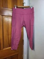 Sioro Women's Athletic Leggings Raspberry Pink Sz XL