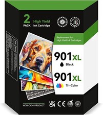 901xl Ink Cartridges For HP 901 Officejet 4500 J4500 J4540 J4550 J4580 J4640 LOT