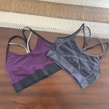Champion Women's Purple  Black Comfortable Bundle of 2 Bras US Size - Small