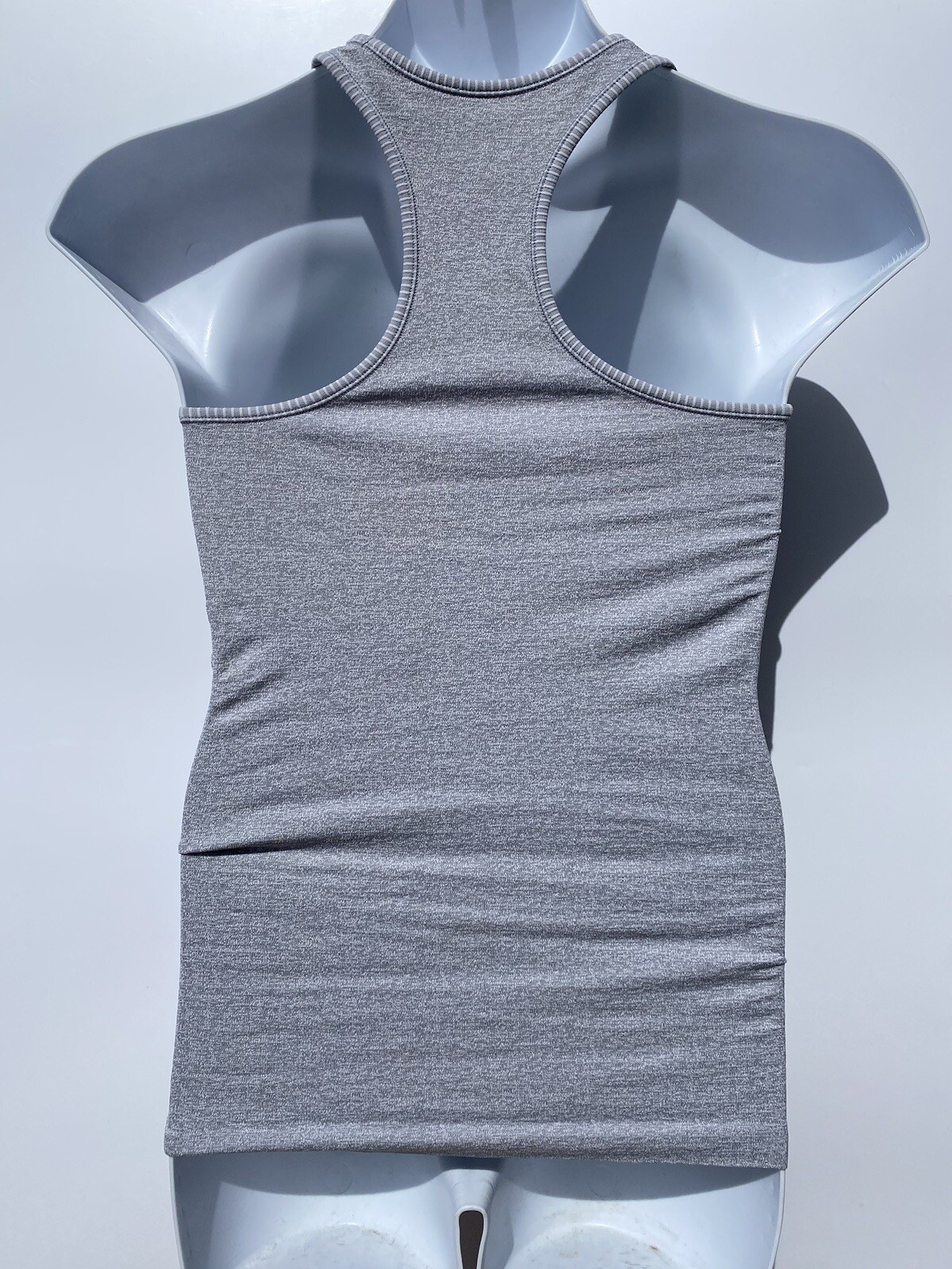Athleta Gray  Solid Ruched Tank Top RackerBack  S… - image 6