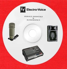 Electro Voice Audio Service manuals and schematics on 1 dvd in pdf format 