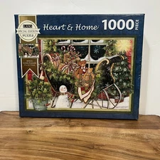 LANG Special Edition "HEART & HOME" 1000 piece CHRISTMAS JIGSAW puzzle NEW 