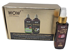 WOW Skin Science Apple Cider Vinegar Shampoo Conditioner 16.9oz SET BONUS OIL