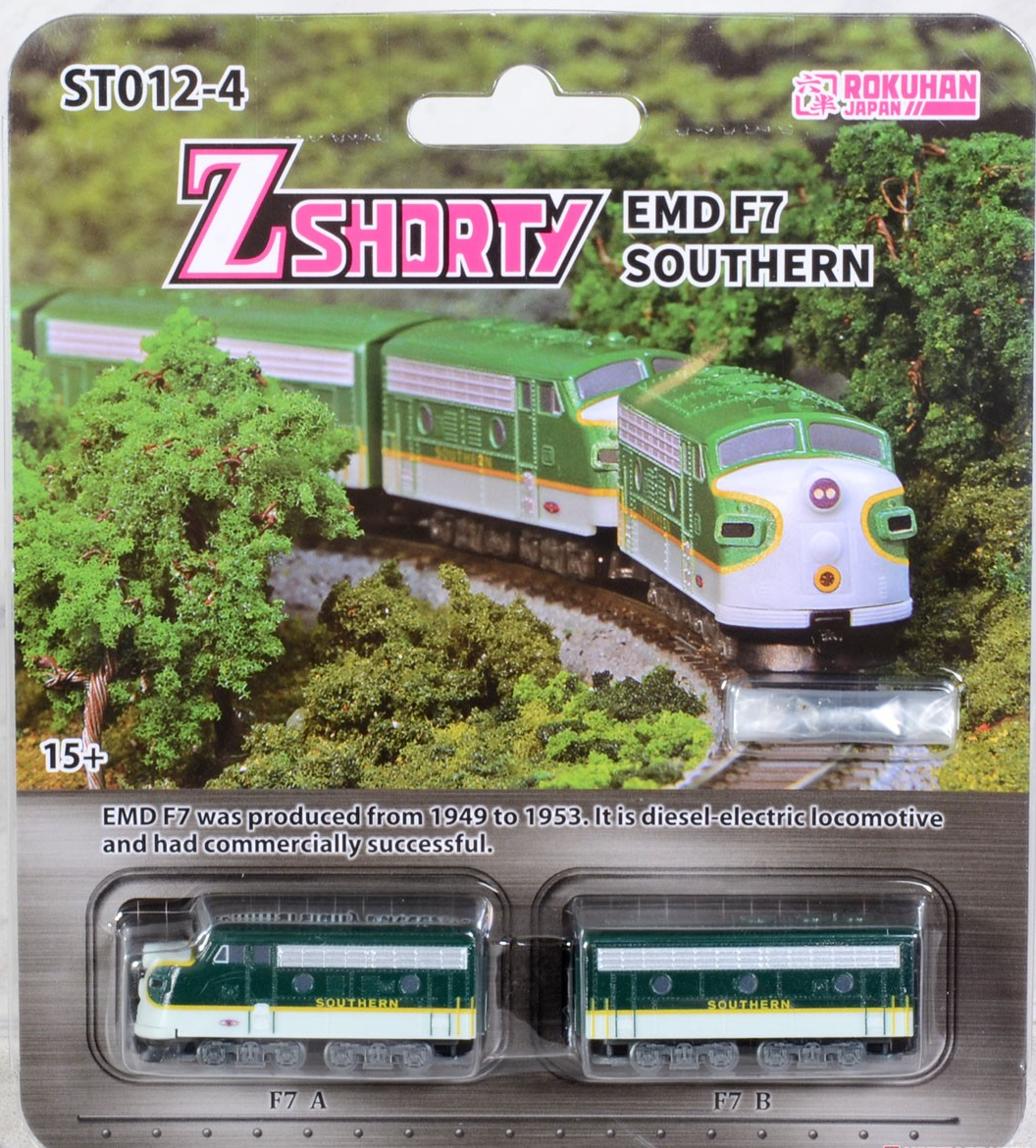 Rokuhan ST012-4 Z gauge Z Shorty - EMD F7 Southern Diesel Rokuhan ST012-4 Z gauge Z Shorty - EMD F7 Southern Diesel