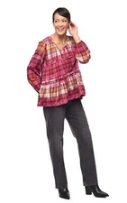 Tulip Clothing Noelle Flannel Womens Top in Clydebank