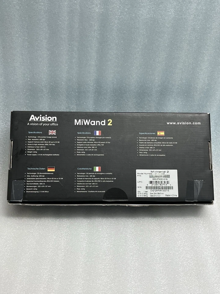 Escáner portátil móvil Avision Miwand 2 púrpura (nuevo, caja abierta) Foto 4 de 4