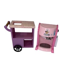 Disney Princess Gourmet Coffee Maker and Rolling Cart Pink Purple Play Set Toy