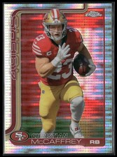 2025 Topps Chrome #263 Christian McCaffrey X-Fractor