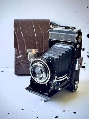 Vintage Kamera Zeiss Nettar 515/2 Novar-Anastigmat 1:4,5 f=11cm, Klio Verschluss